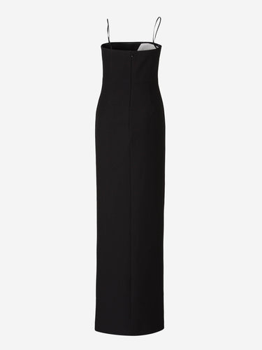 Roland Mouret Mujer Barcelona Vestido Maxi Crepé color Blanco Y Negro sku 721-000358 01 - Foto 3