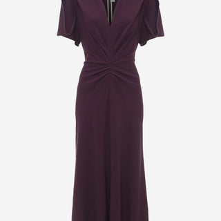 Victoria Beckham Mujer Barcelona Vestido Midi Fruncido color Purpura sku 721-000374 01 - Foto 1