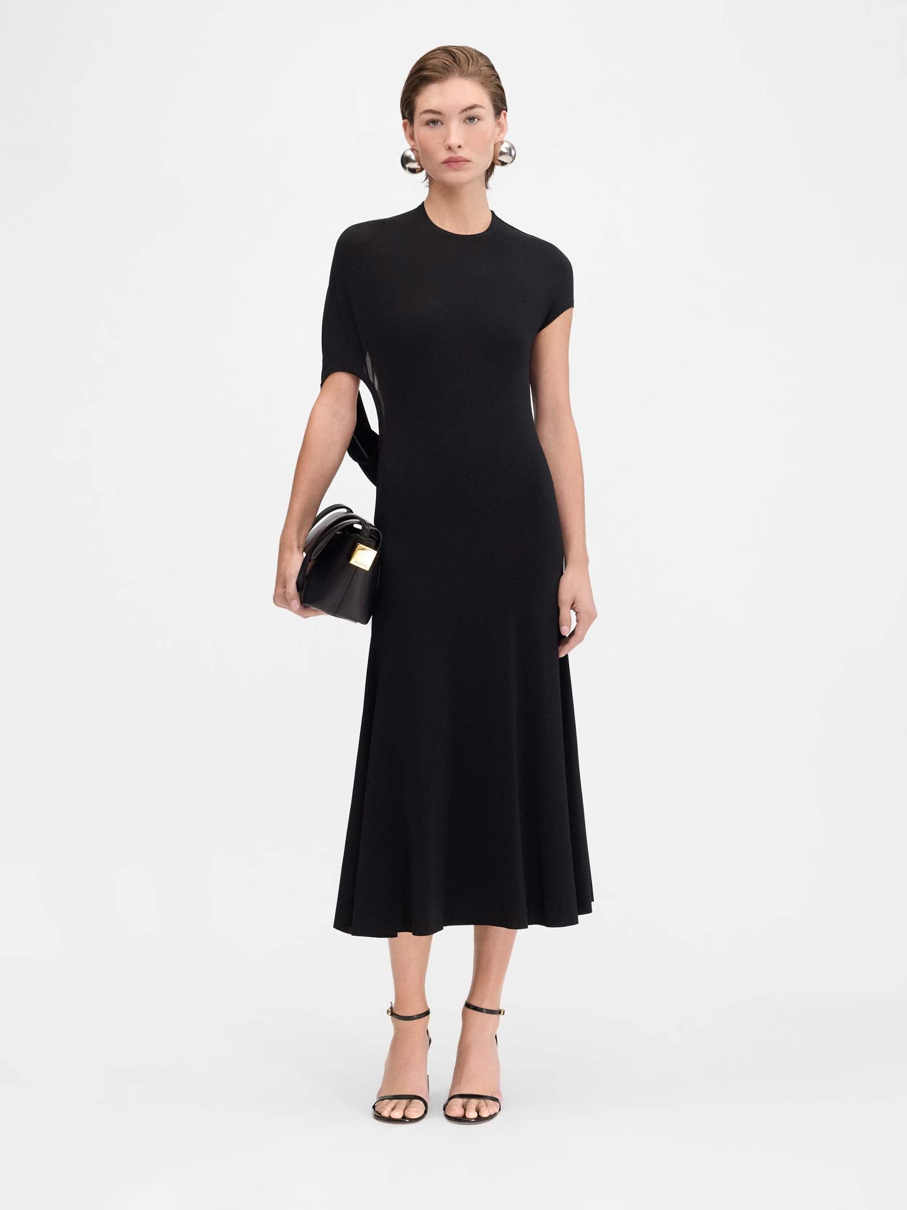 Jacquemus Mujer Barcelona Vestido Midi Salerno color Negro sku 721-000434 01 - Foto 2