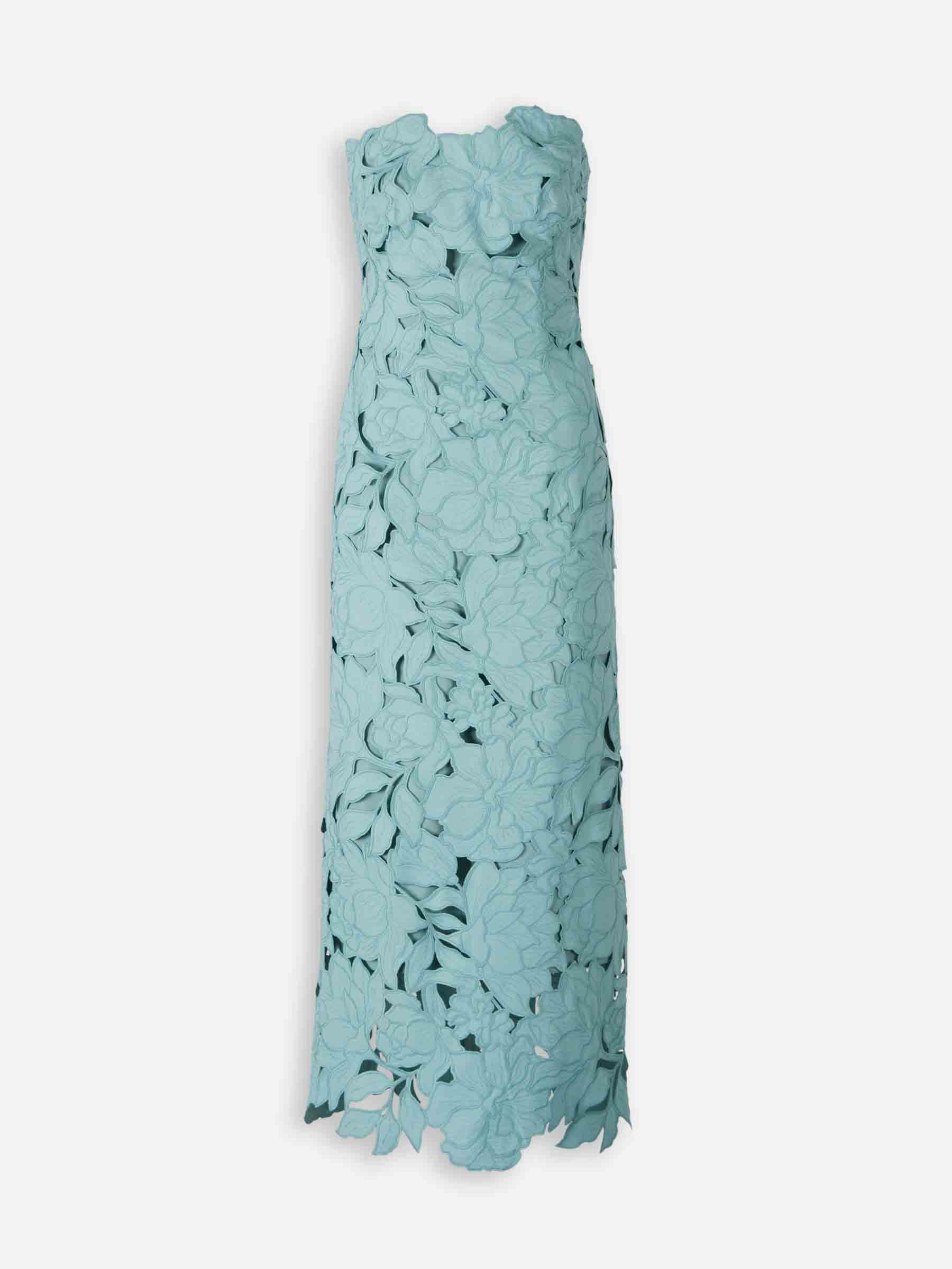 Costarellos Mujer Barcelona Vestido Midi Floral color Azul Celeste sku 721-000460 01 - Foto 1