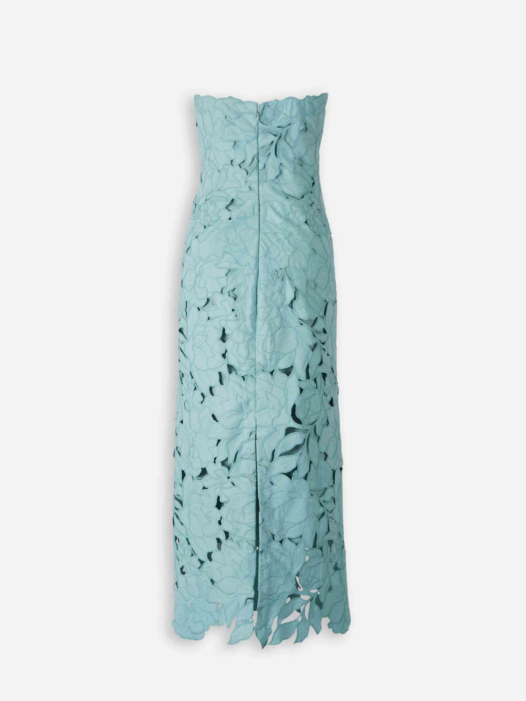 Costarellos Mujer Barcelona Vestido Midi Floral color Azul Celeste sku 721-000460 01 - Foto 2