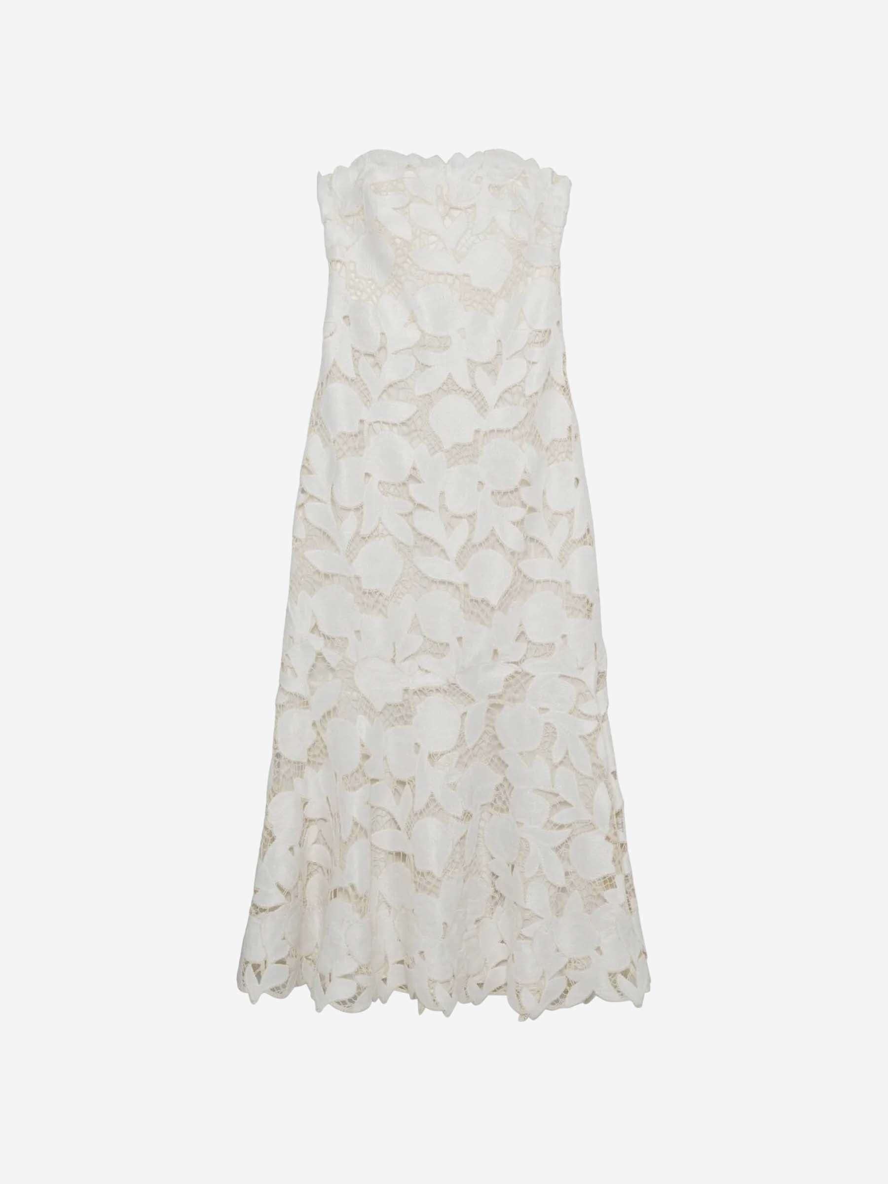 Simkhai Mujer Barcelona Vestido Midi Bordado color Blanco sku 721-000465 01 - Foto 1