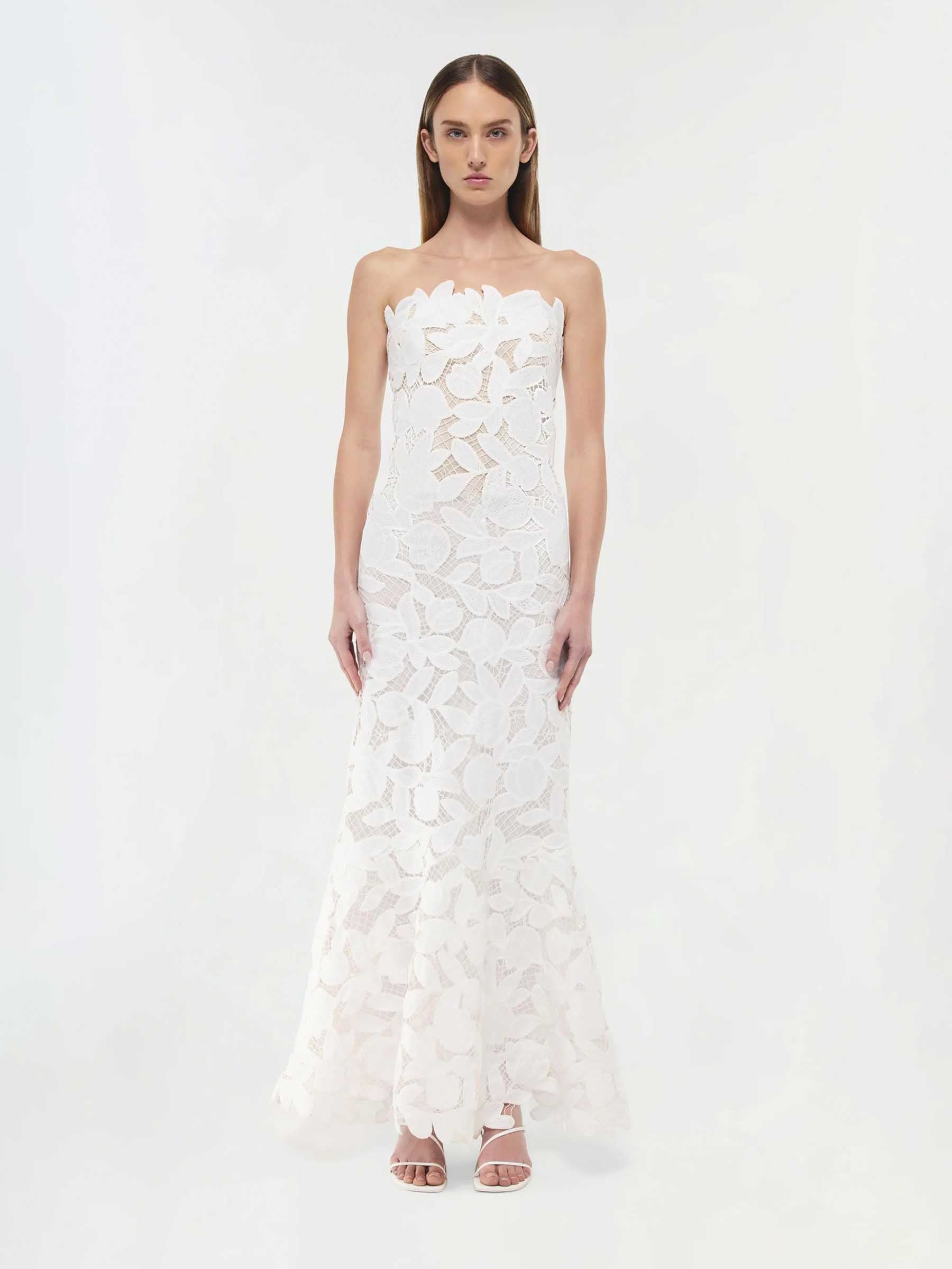 Simkhai Mujer Barcelona Vestido Midi Bordado color Blanco sku 721-000465 01 - Foto 2