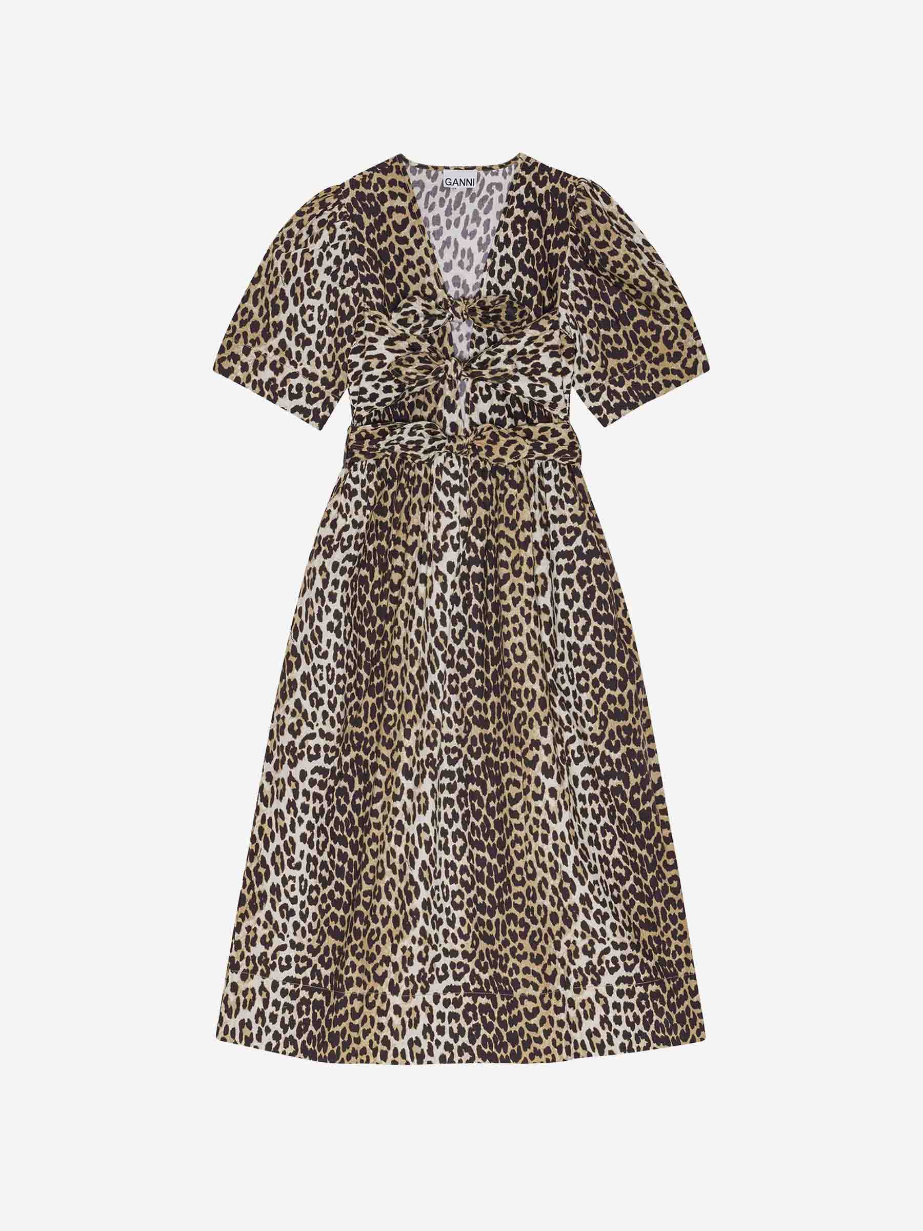 Ganni Mujer Barcelona Vestido Midi Estampado color Leopardo sku 721-000477 01 - Foto 1