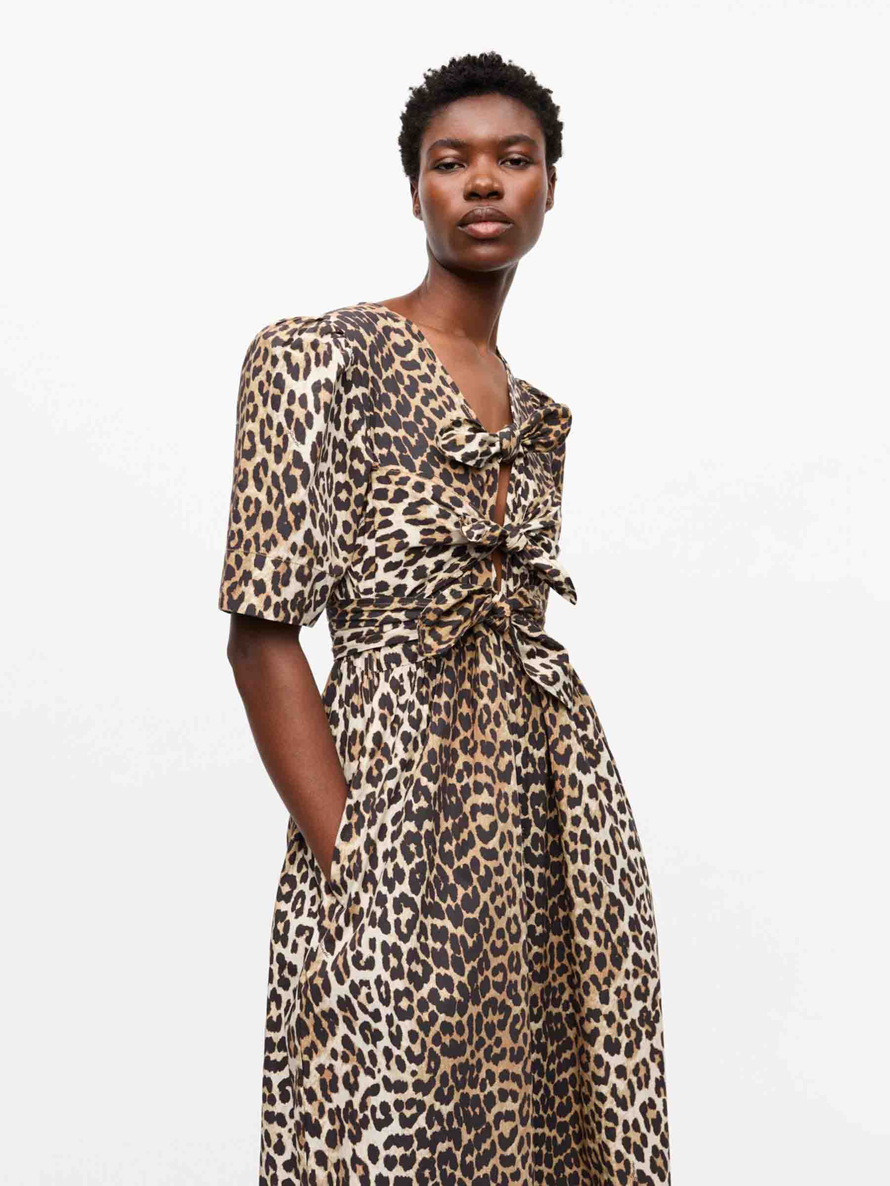 Ganni – Printed Midi Dress Mujer 721-000477 01 - Main Image