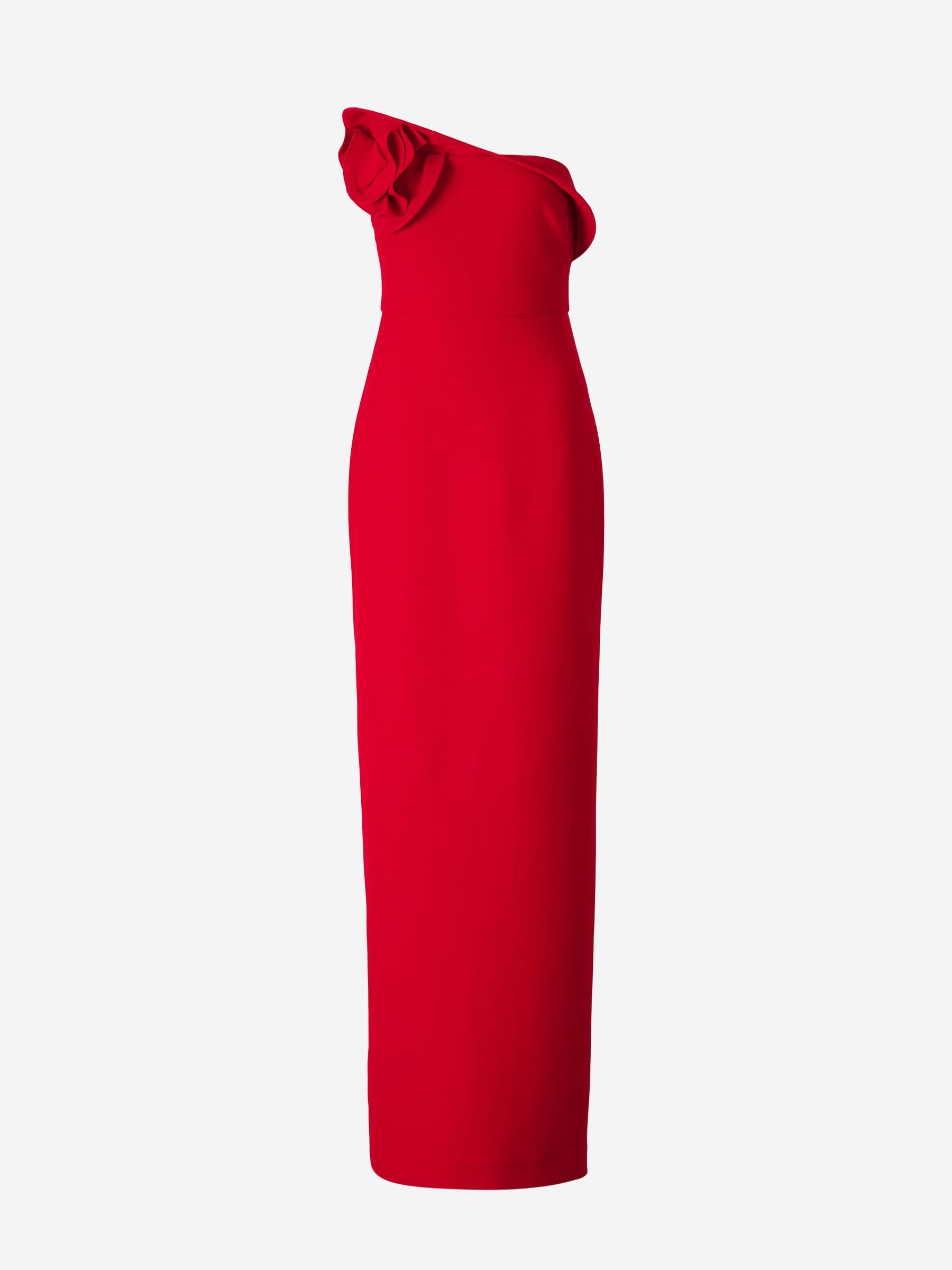 Roland Mouret Mujer Barcelona Vestido Maxi Flor color Rojo sku 721-000499 01 - Foto 1