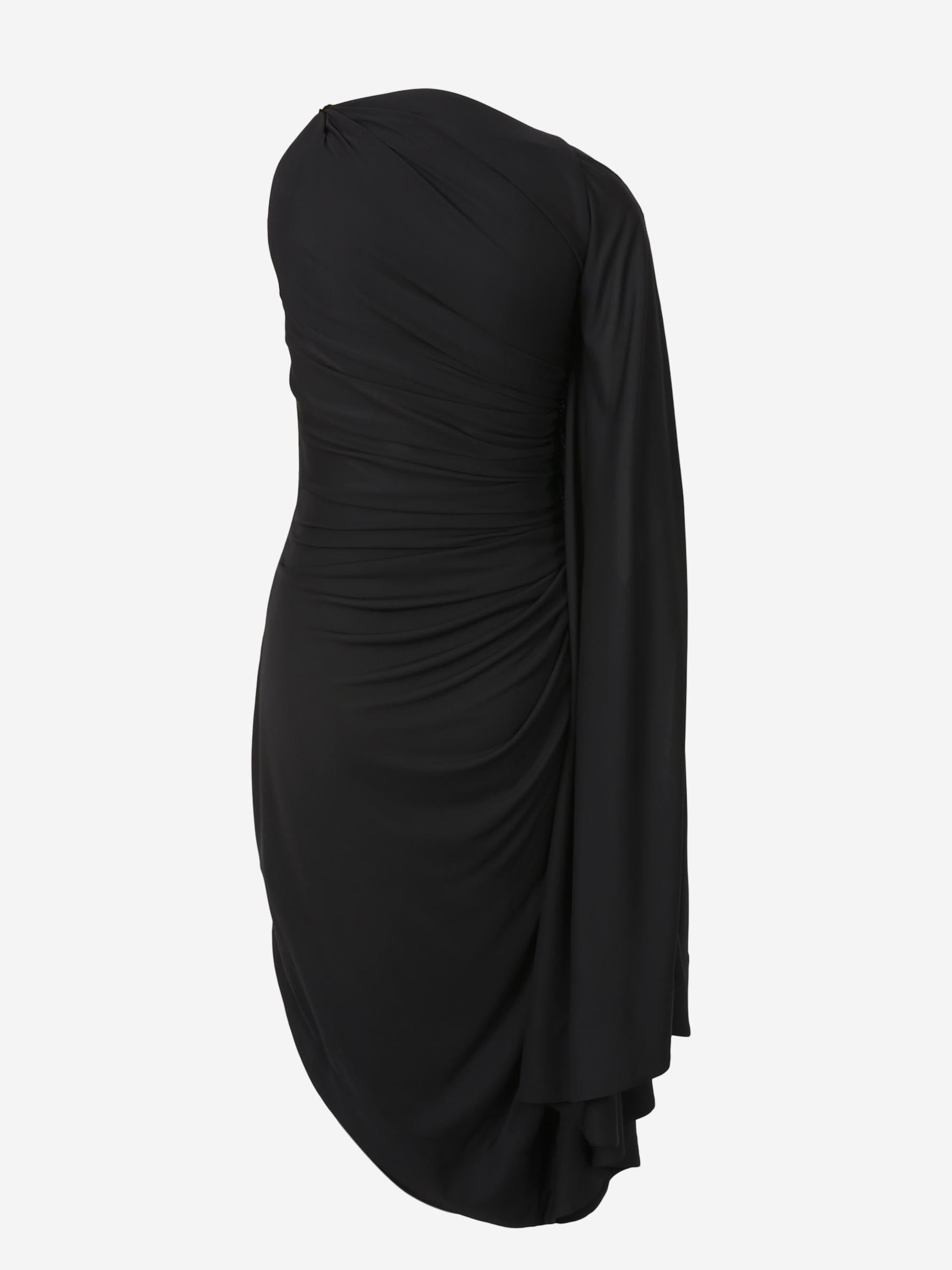 Bottega Veneta Mujer Barcelona Vestido Midi Drapeado color Negro sku 721-000510 01 - Foto 2