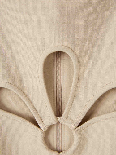 Cult Gaia Mujer Barcelona Vestido Mini Franco color Beige sku 721-000526 01 - Foto 3