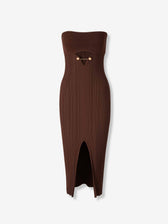 Cult Gaia Mujer Barcelona Vestido Midi Christy color Marrón Oscuro sku 721-000527 01 - Foto 1