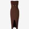 Cult Gaia Mujer Barcelona Vestido Midi Christy color Marrón Oscuro sku 721-000527 01 - Foto 1