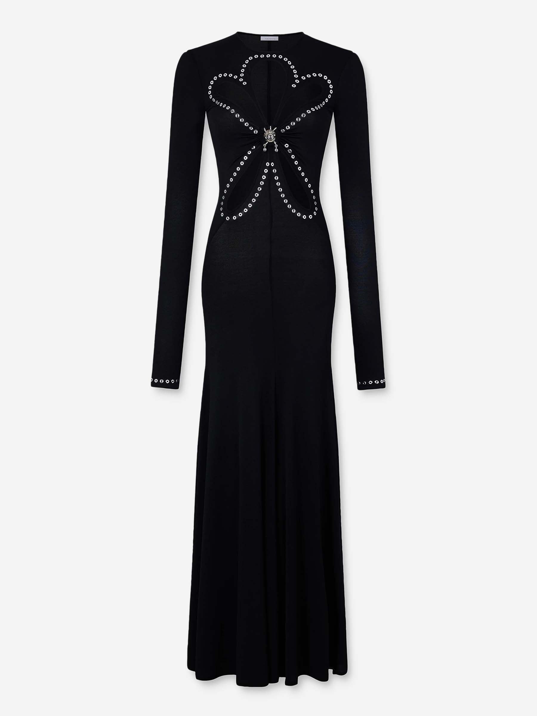 Rabanne Mujer Barcelona Vestido Maxi Ojales color Negro sku 721-000534 01 - Foto 1