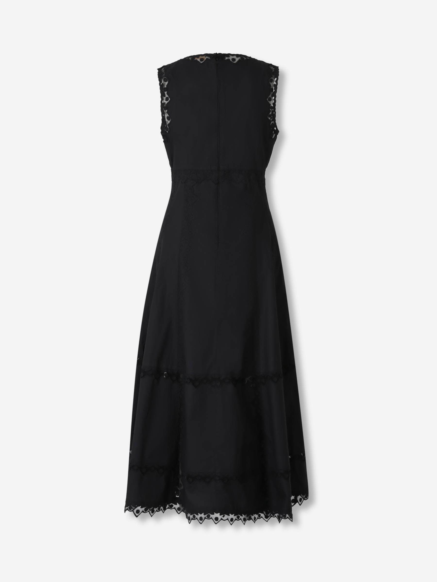 Ulla Johnson Mujer Barcelona Vestido Midi Anela color Negro sku 721-000538 01 - Foto 2
