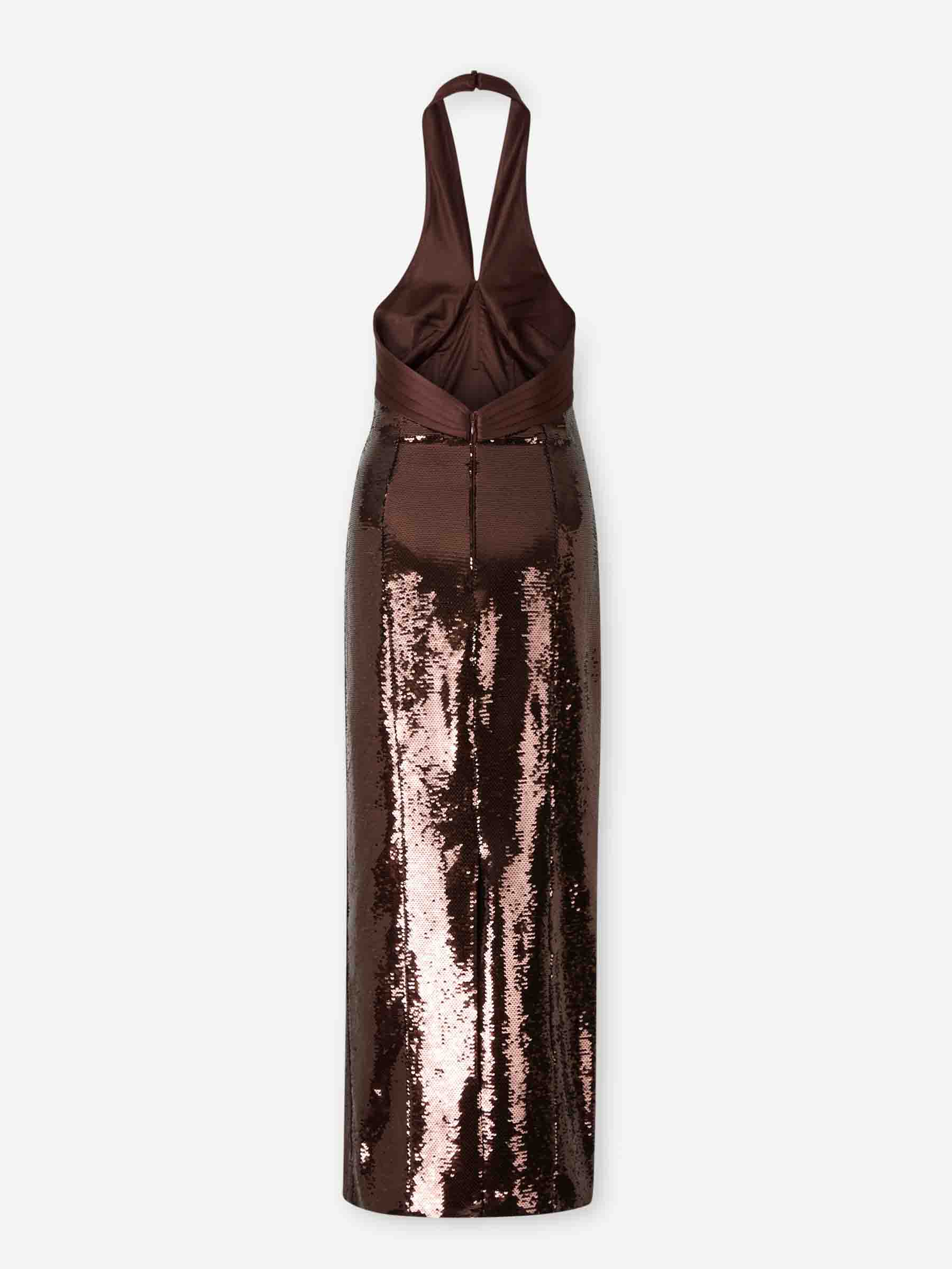Retrofête Mujer Barcelona Vestido Maxi Tamra color Marrón sku 721-000542 01 - Foto 2