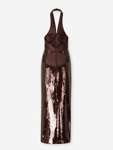 Retrofête Mujer Barcelona Vestido Maxi Tamra color Marrón sku 721-000542 01 - Foto 2
