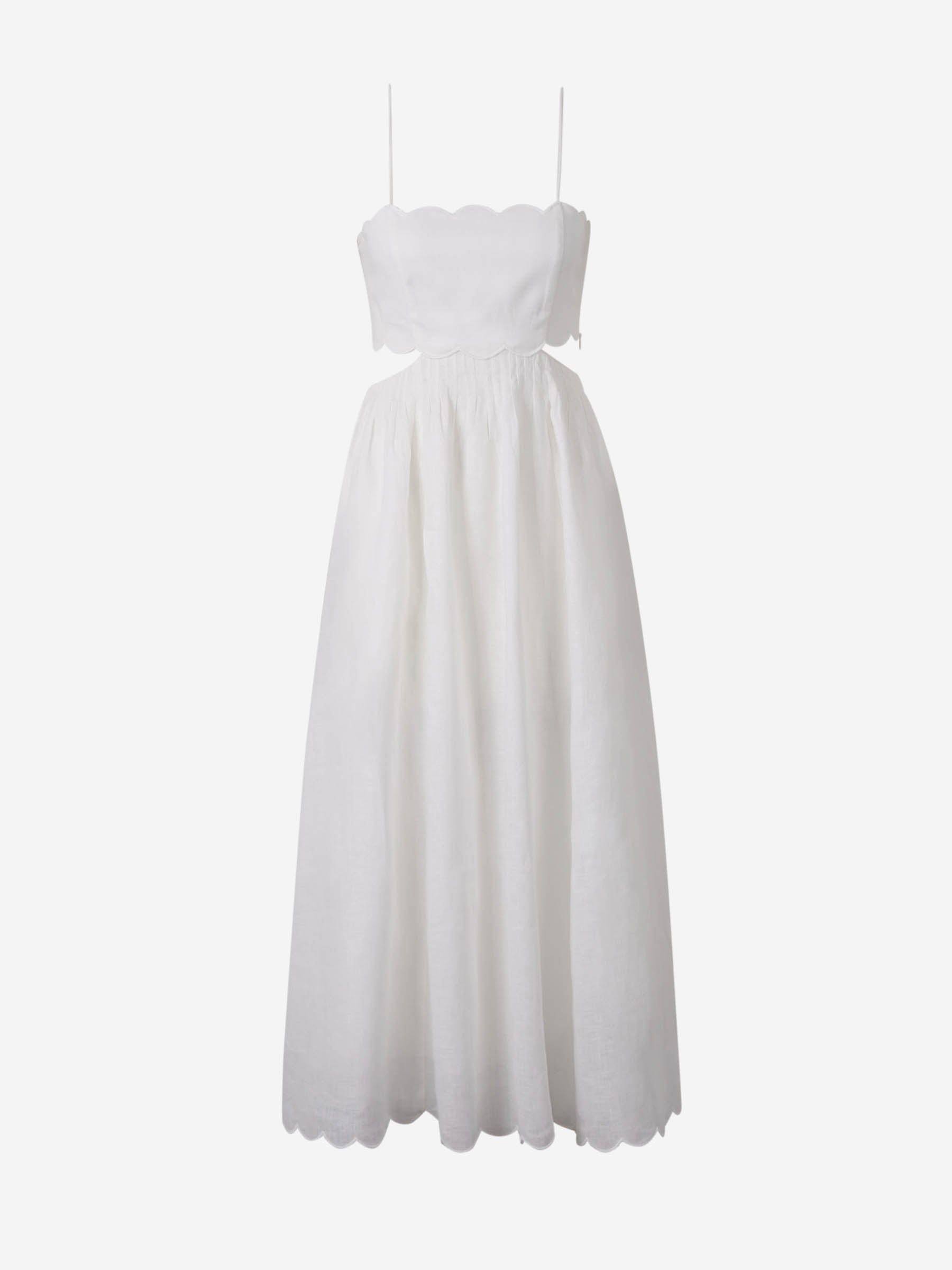 Zimmermann Mujer Barcelona Vestido Midi Rihannon color Blanco sku 721-000546 01 - Foto 1