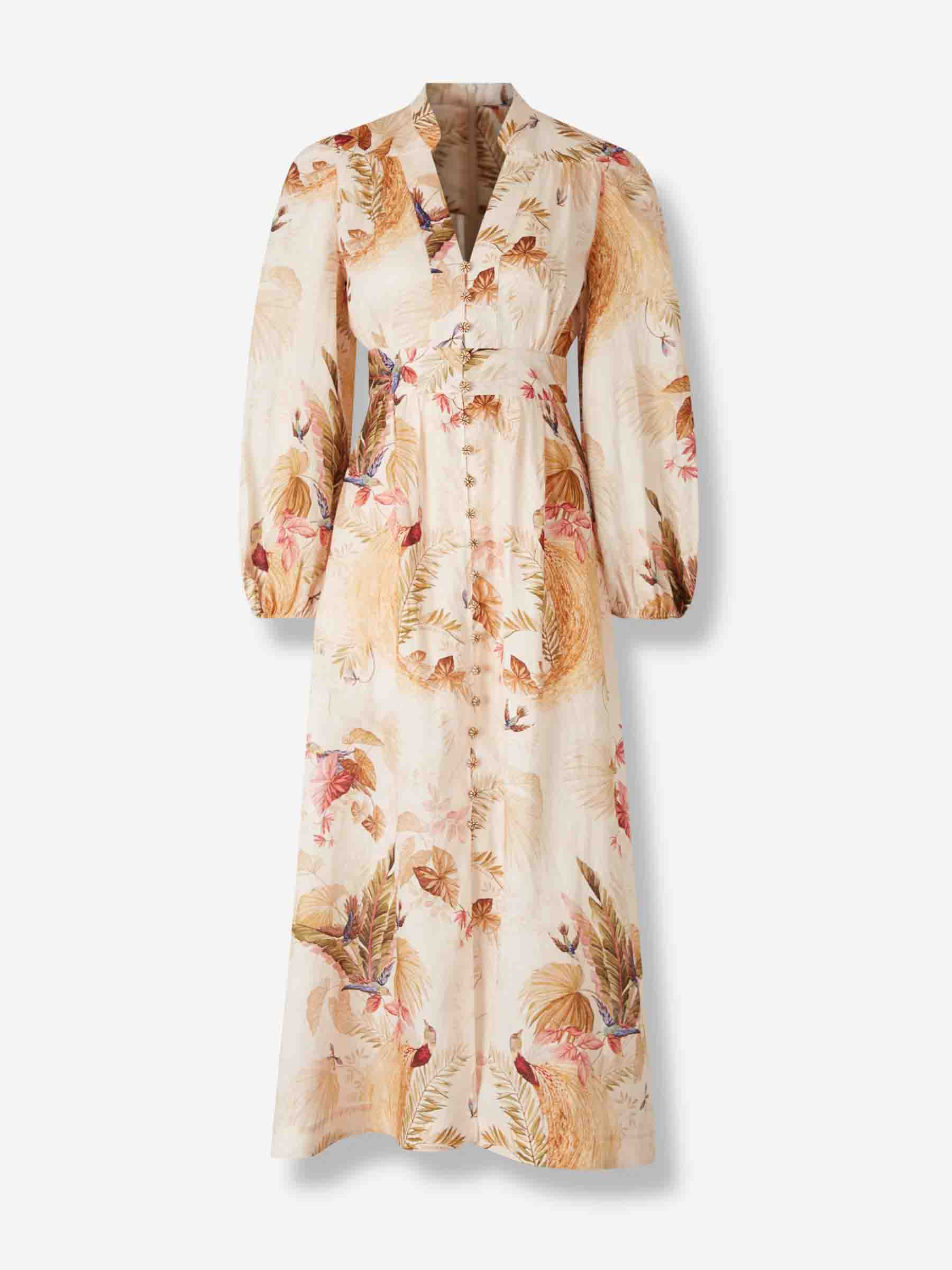 Zimmermann Mujer Barcelona Vestido Midi Camisero color Floral sku 721-000547 01 - Foto 1