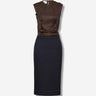 Maison Margiela Mujer Barcelona Vestido Midi Work-in-progress color Marrón Oscuro sku 721-000551 01 - Foto 1