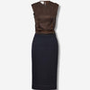 Maison Margiela Mujer Barcelona Vestido Midi Work-in-progress color Marrón Oscuro sku 721-000551 01 - Foto 1