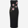 Staud Mujer Barcelona Vestido midi Brooke Dahlia Daydream color Negro sku 721-000555 01 - Foto 1
