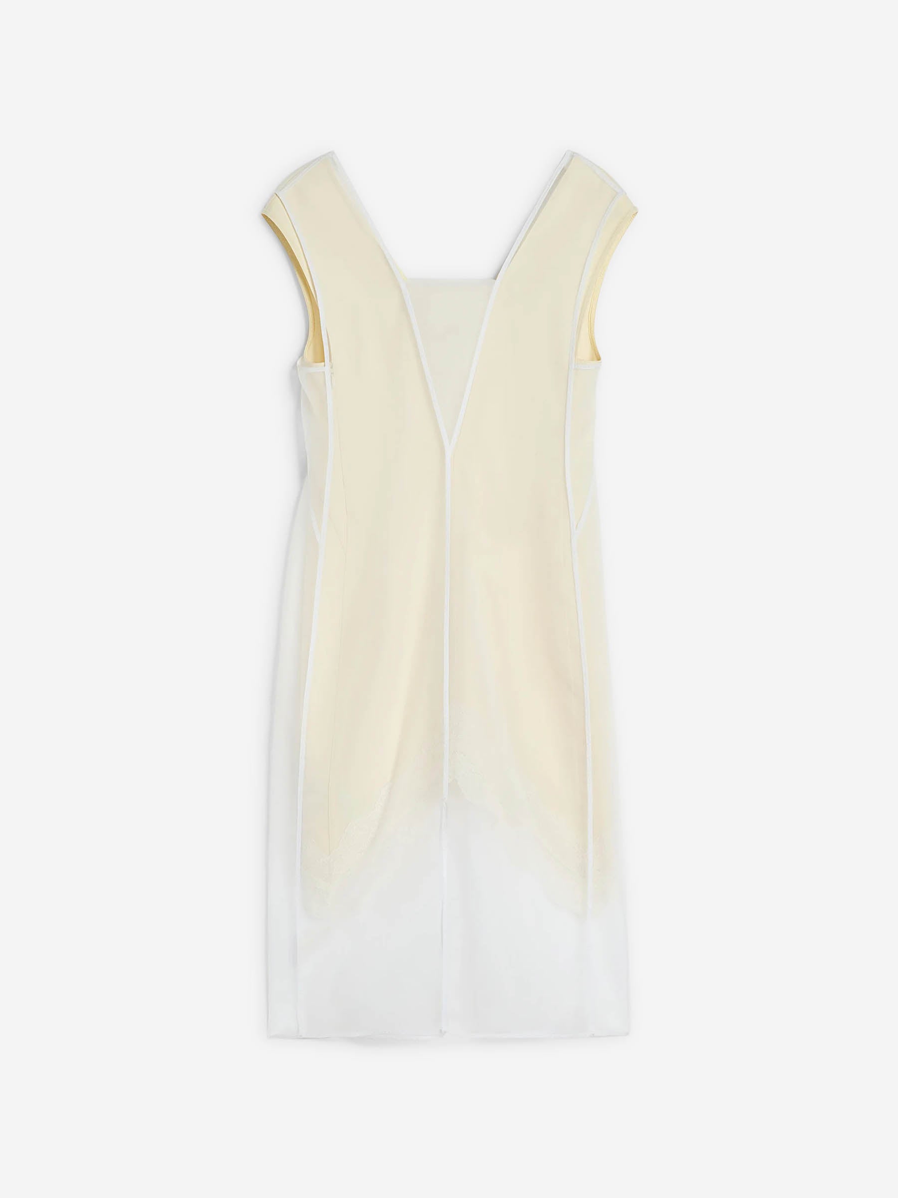 Jil Sander Mujer Barcelona Vestido Midi Organza color Crema sku 721-000559 01 - Foto 1