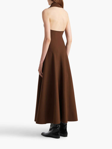 Khaite Mujer Barcelona Vestido Midi Melina color Marrón sku 721-000560 01 - Foto 3