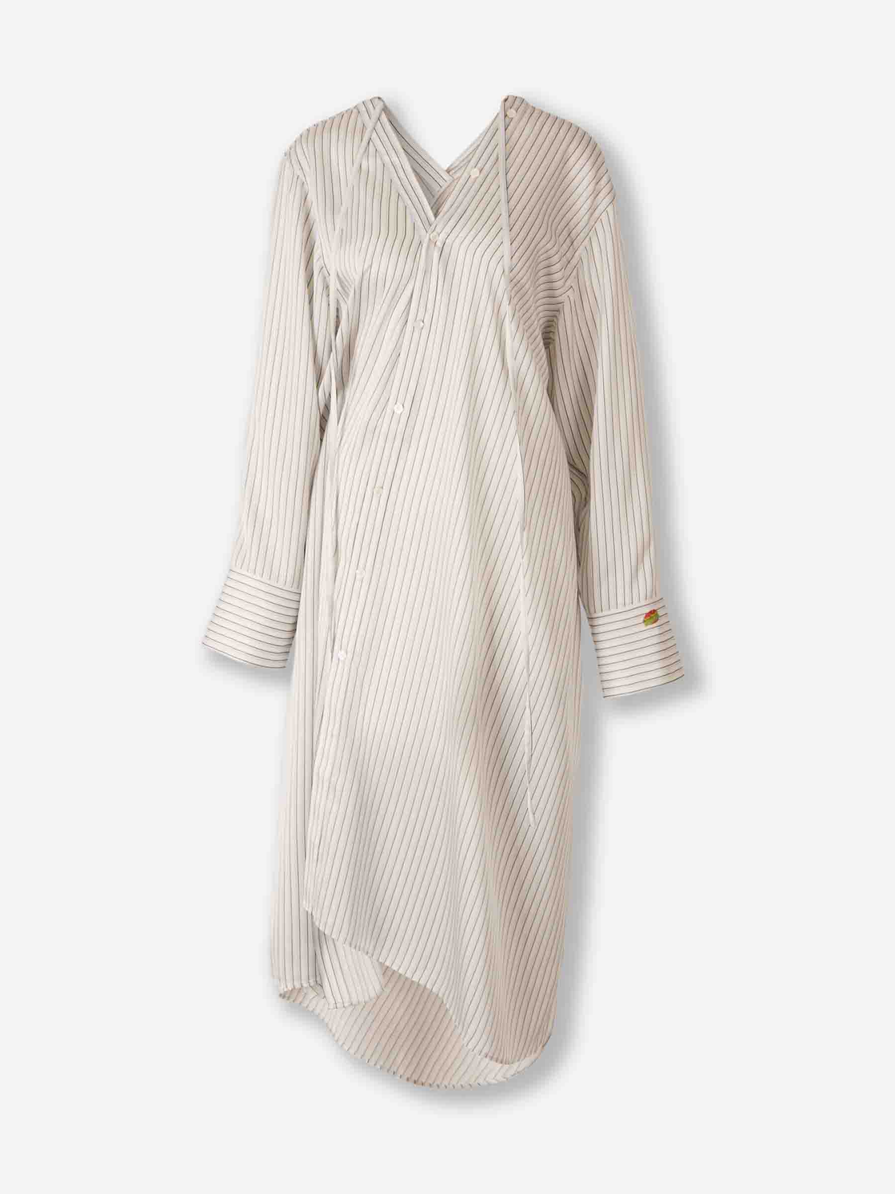 Acne Studios Mujer Barcelona Vestido Midi Camisero color Blanco sku 721-000566 01 - Foto 1