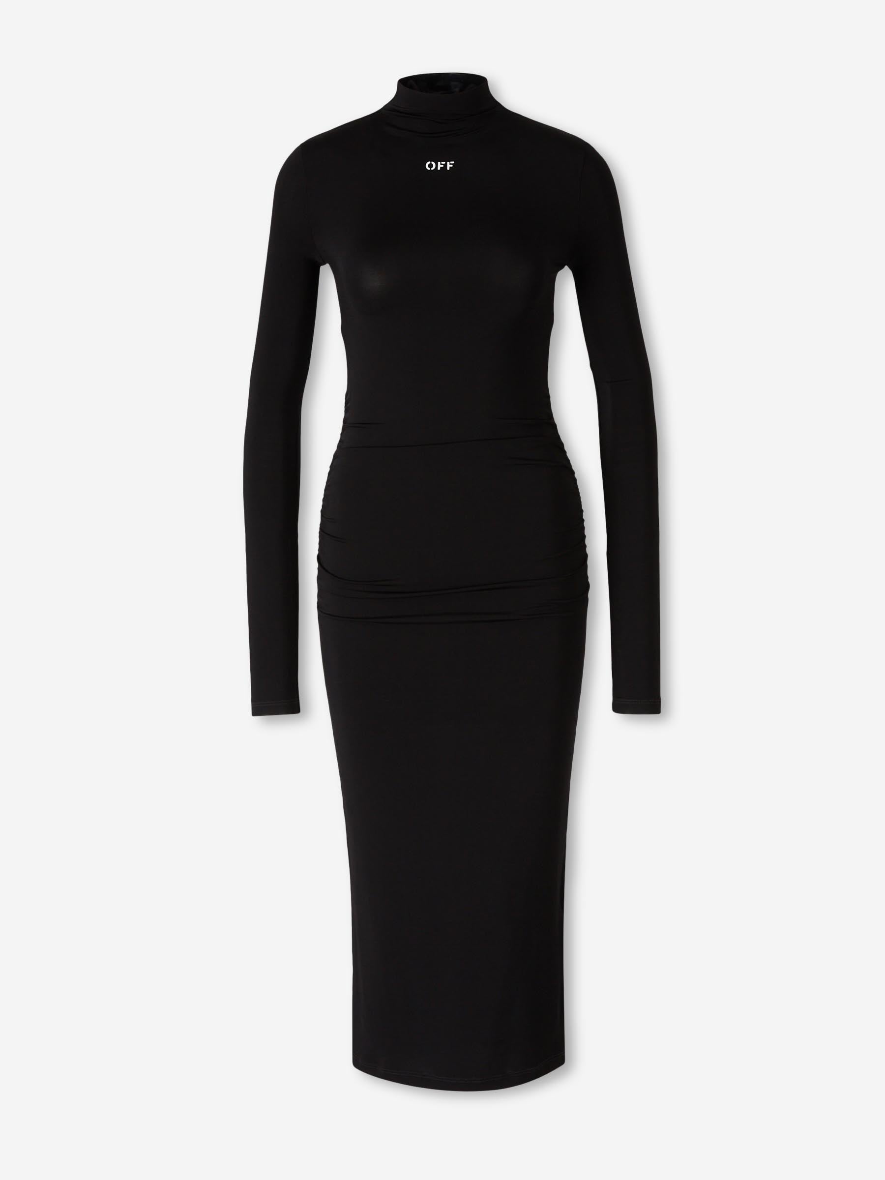 Off-White Mujer Barcelona Vestido Midi Second Skin color Negro sku 721-000568 01 - Foto 1