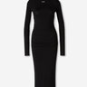 Off-White Mujer Barcelona Vestido Midi Second Skin color Negro sku 721-000568 01 - Foto 1