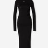 Off-White Mujer Barcelona Vestido Midi Second Skin color Negro sku 721-000568 01 - Foto 1