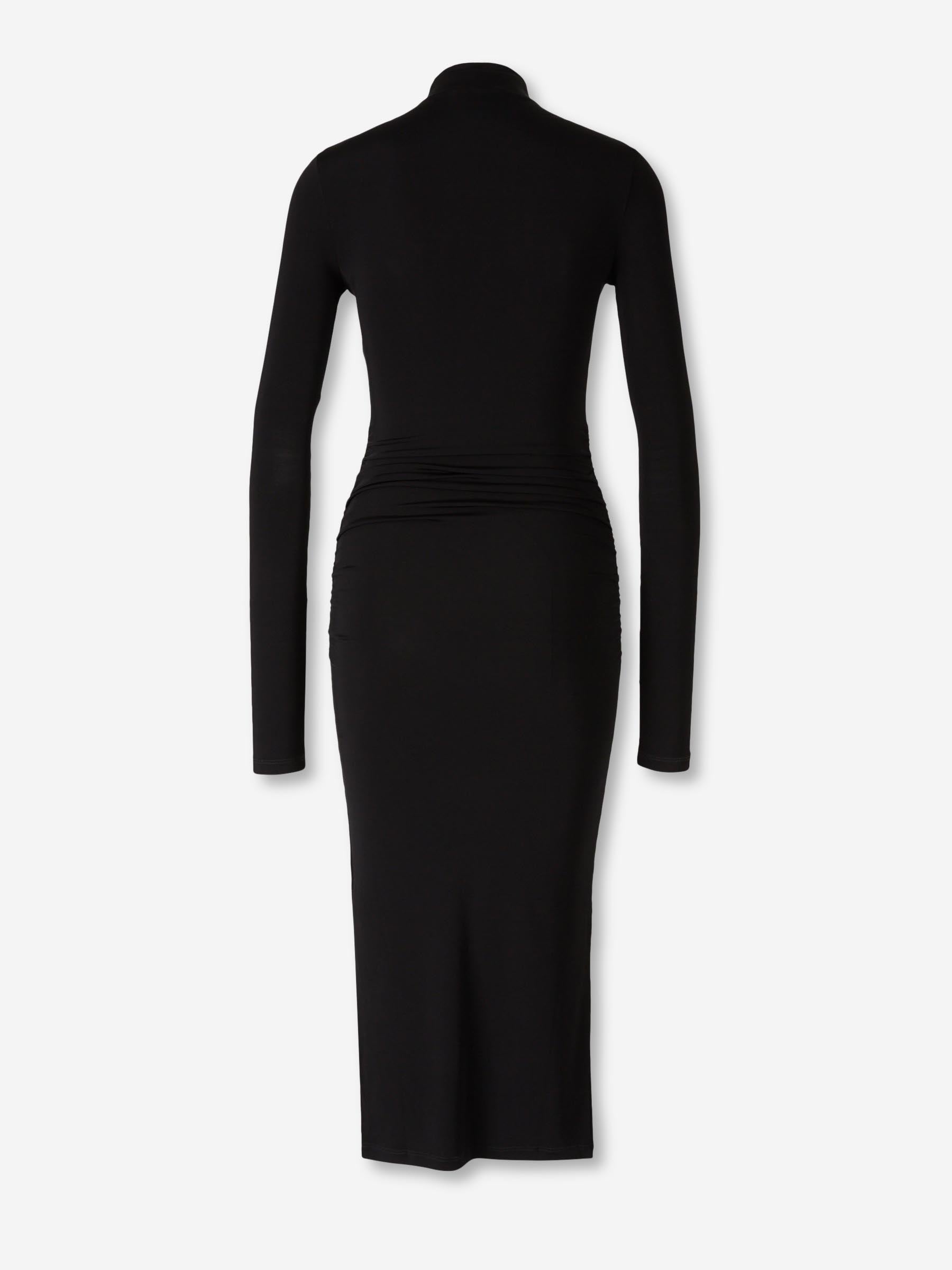 Off-White Mujer Barcelona Vestido Midi Second Skin color Negro sku 721-000568 01 - Foto 2
