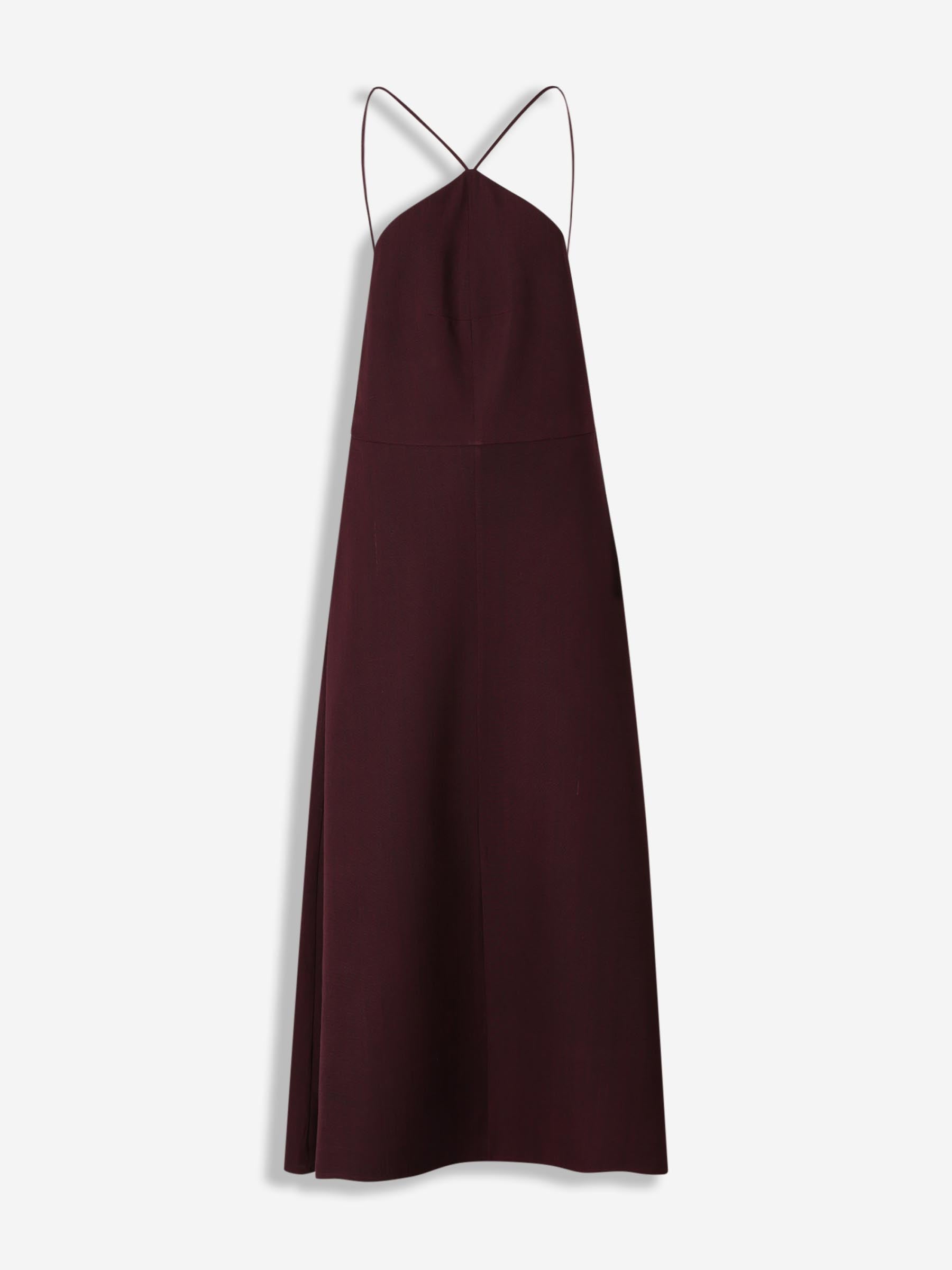 Jil Sander Mujer Barcelona Vestido Midi color Burdeos sku 721-000571 01 - Foto 1