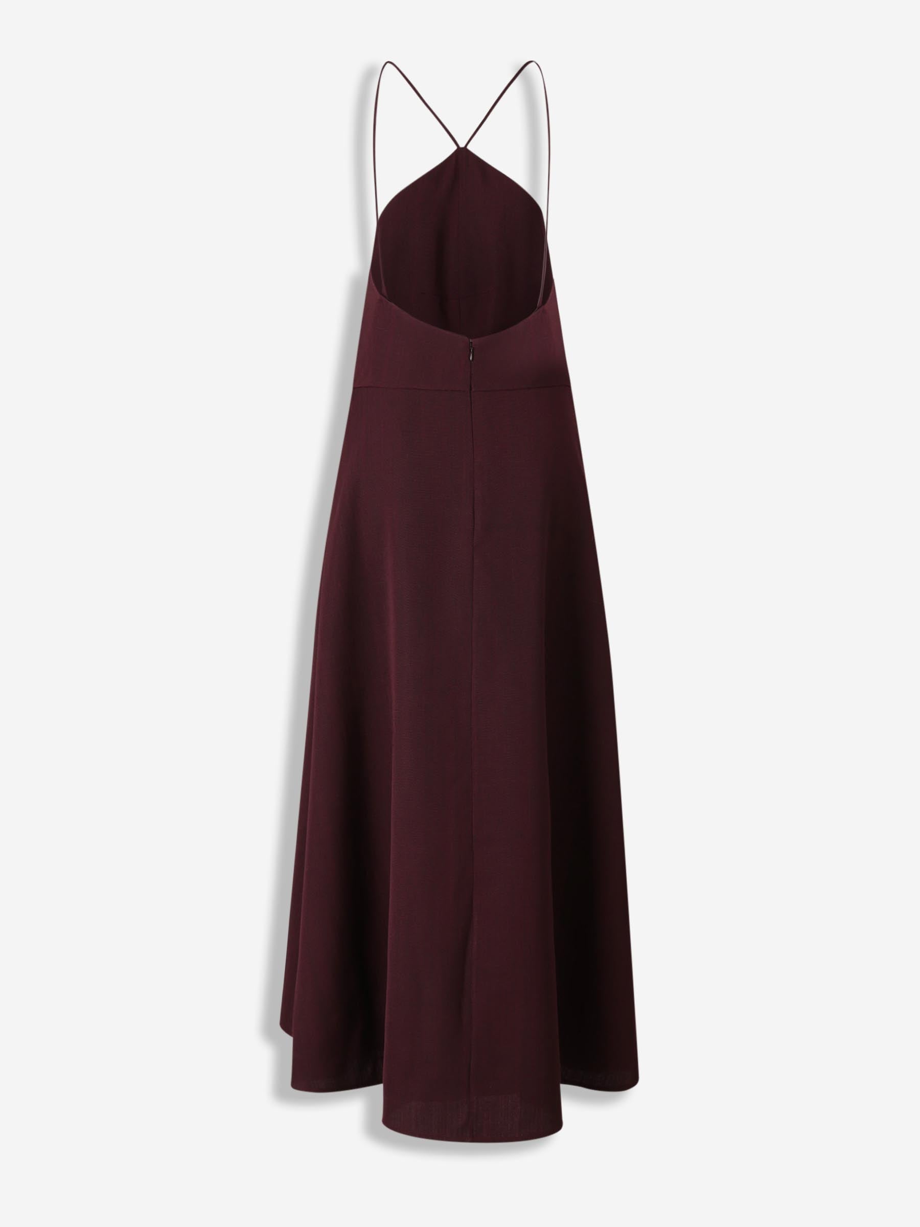 Jil Sander Mujer Barcelona Vestido Midi color Burdeos sku 721-000571 01 - Foto 2