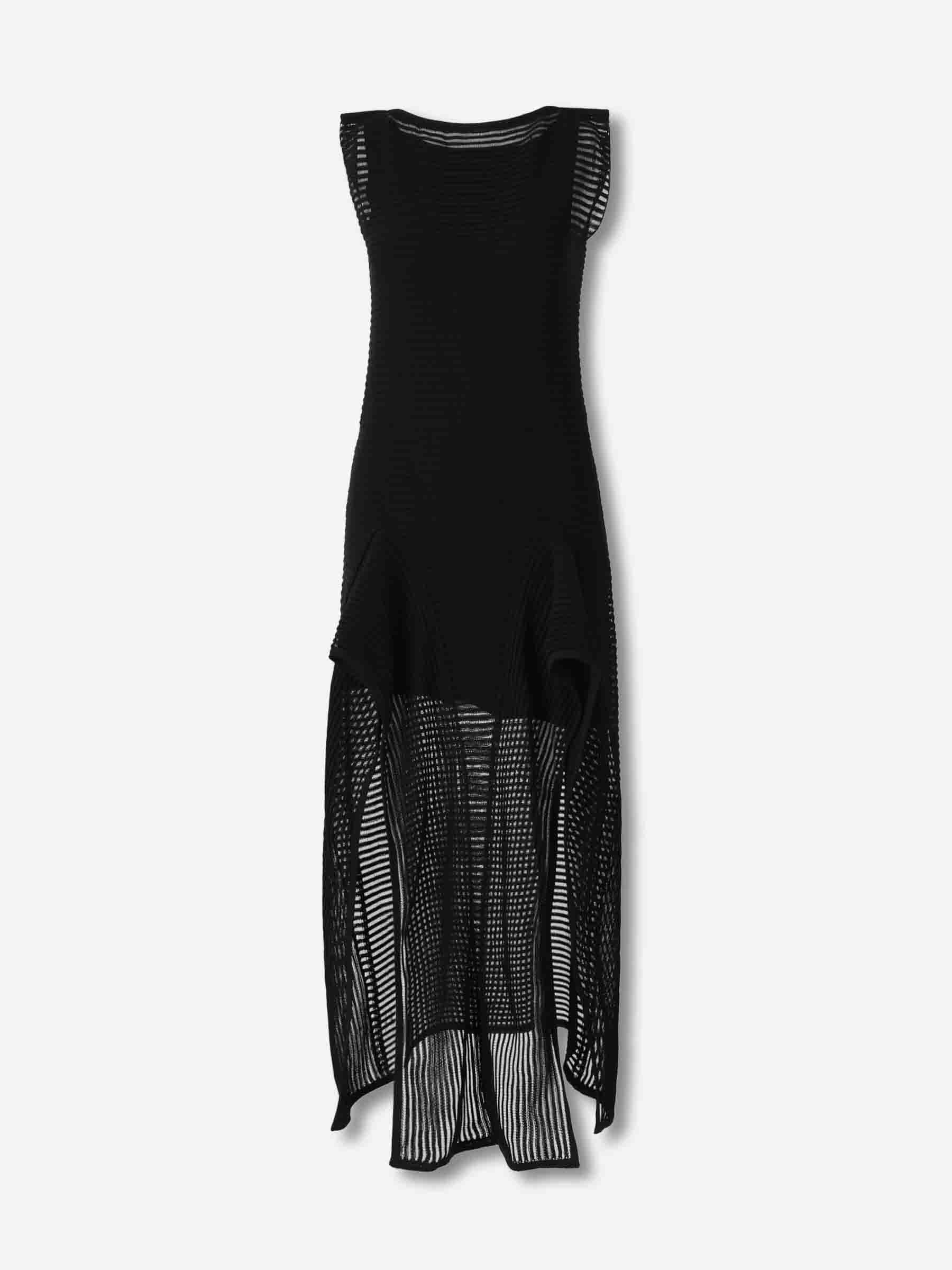 Alaïa Mujer Barcelona Vestido Punto Volantes color Negro sku 721-000574 01 - Foto 1