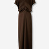 TOTEME Mujer Barcelona Vestido Midi Satén color Marrón Oscuro sku 721-000581 01 - Foto 1