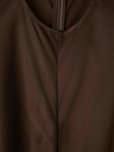 TOTEME Mujer Barcelona Vestido Midi Satén color Marrón Oscuro sku 721-000581 01 - Foto 3