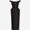 Magda Butrym Mujer Barcelona Vestido Midi Algodón color Negro sku 721-000582 01 - Foto 1