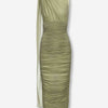 Magda Butrym Mujer Barcelona Vestido Midi Drapeado color Verde sku 721-000583 01 - Foto 1