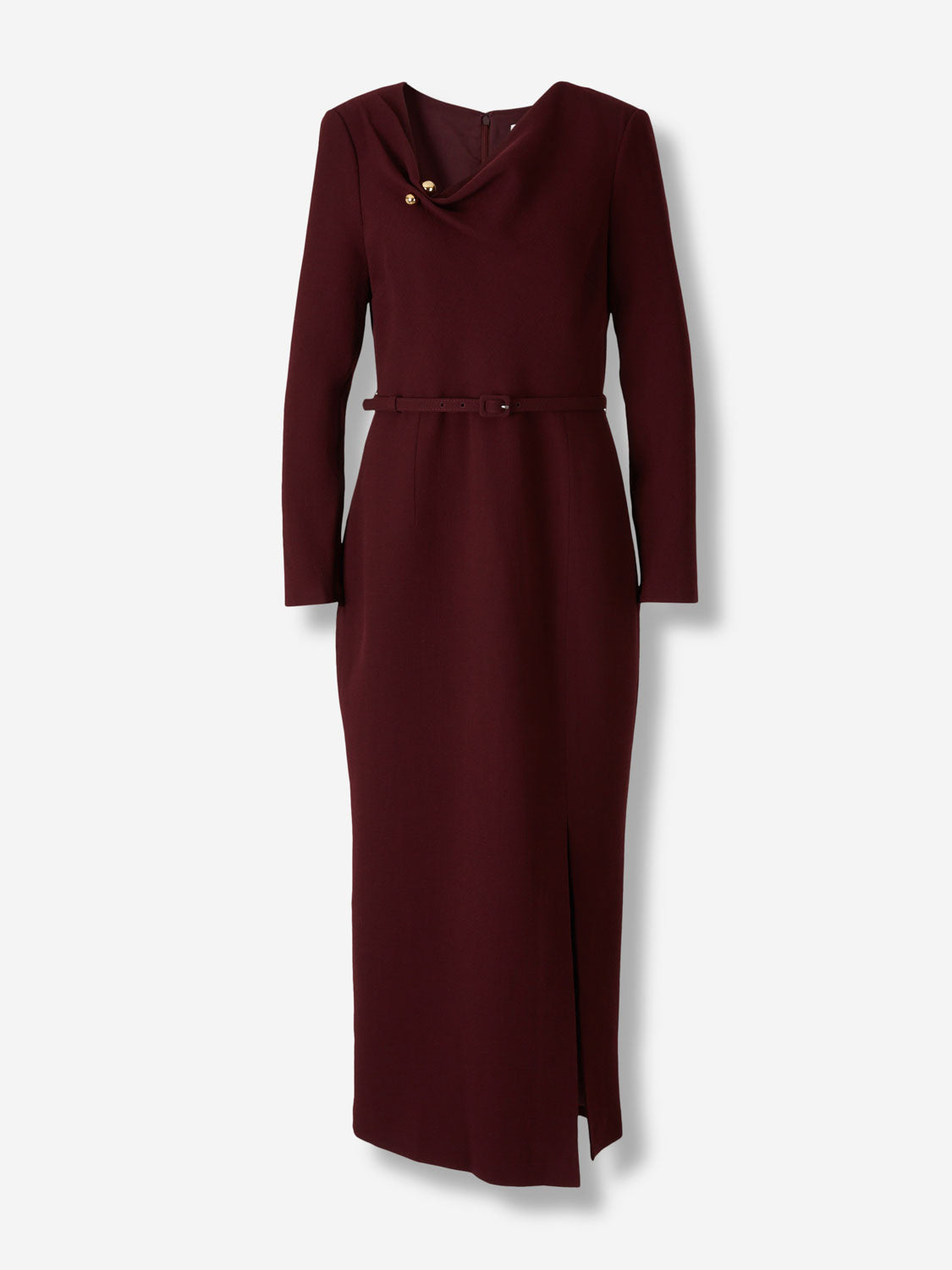 Roland Mouret Mujer Barcelona Vestido Crepé Lana color Burdeos sku 721-000593 01 - Foto 1