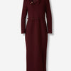 Roland Mouret Mujer Barcelona Vestido Crepé Lana color Burdeos sku 721-000593 01 - Foto 1