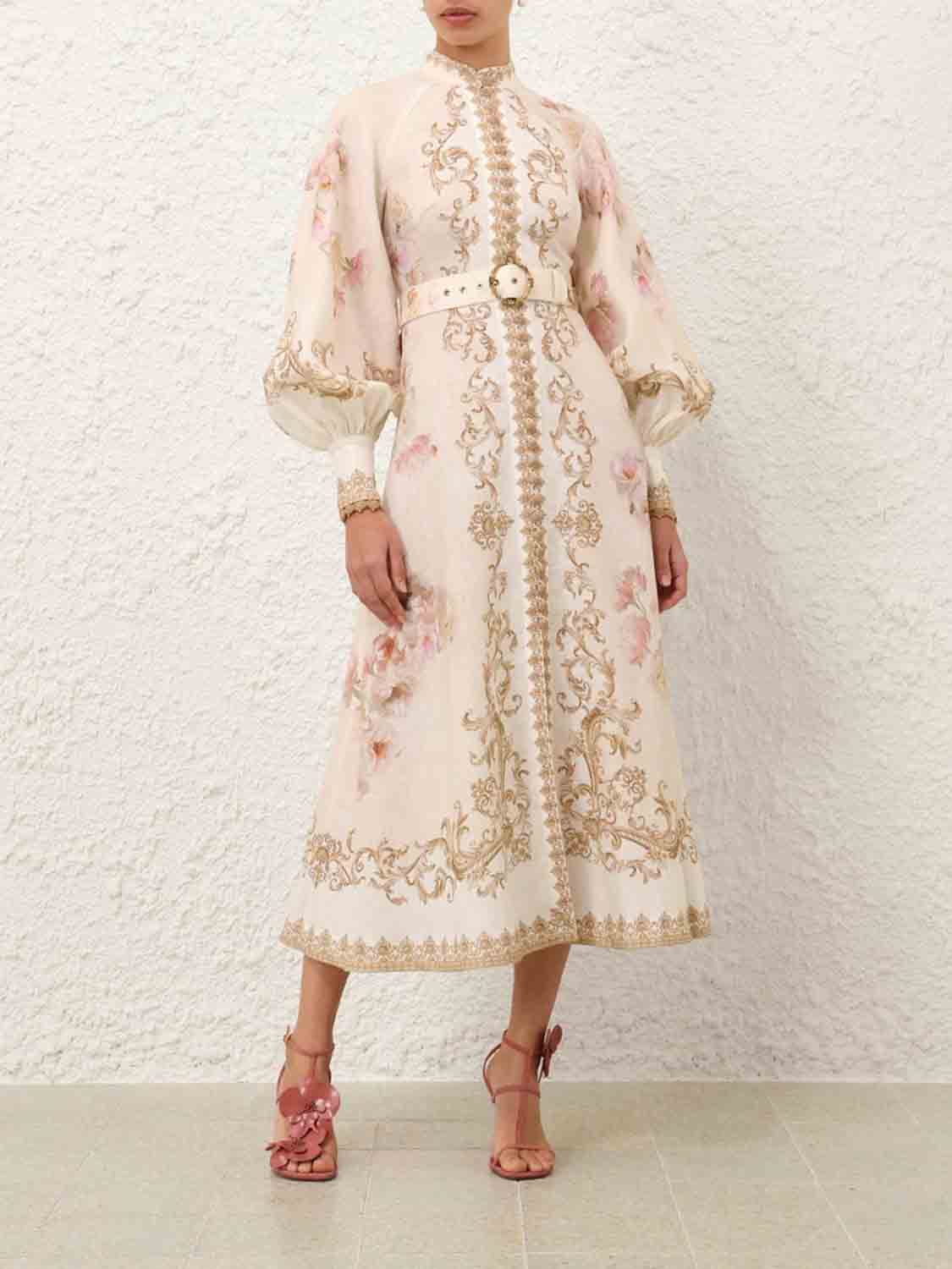 Zimmermann Mujer Barcelona Vestido Midi Floral color Floral sku 721-000595 01 - Foto 2