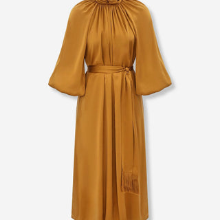 Zimmermann Mujer Barcelona Vestido Midi Seda color Mostaza sku 721-000596 01 - Foto 1