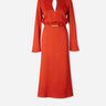 Silvia Tcherassi Mujer Barcelona Vestido Midi Pesaro color Naranja sku 721-000600 01 - Foto 1