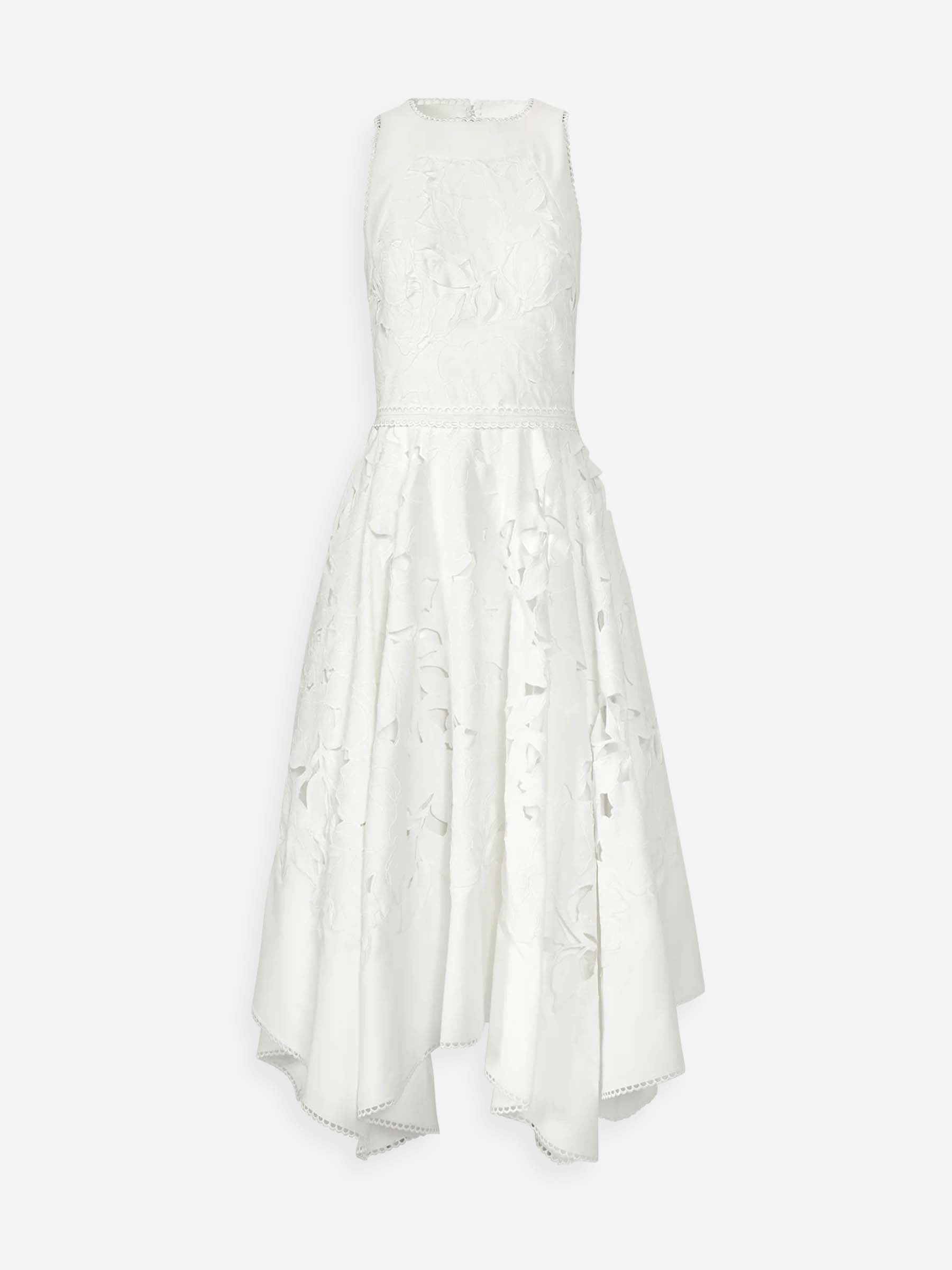 Costarellos Mujer Barcelona Vestido Midi Arianne color Blanco sku 721-000604 01 - Foto 1