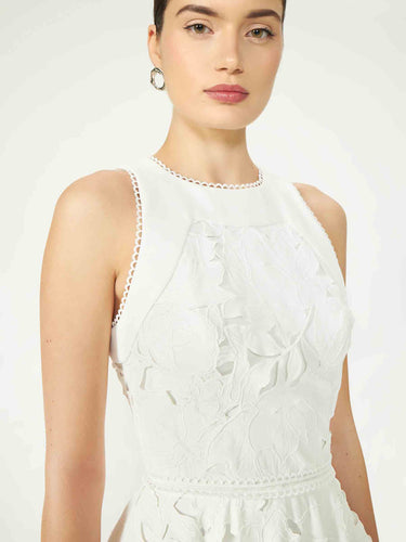 Costarellos Mujer Barcelona Vestido Midi Arianne color Blanco sku 721-000604 01 - Foto 4