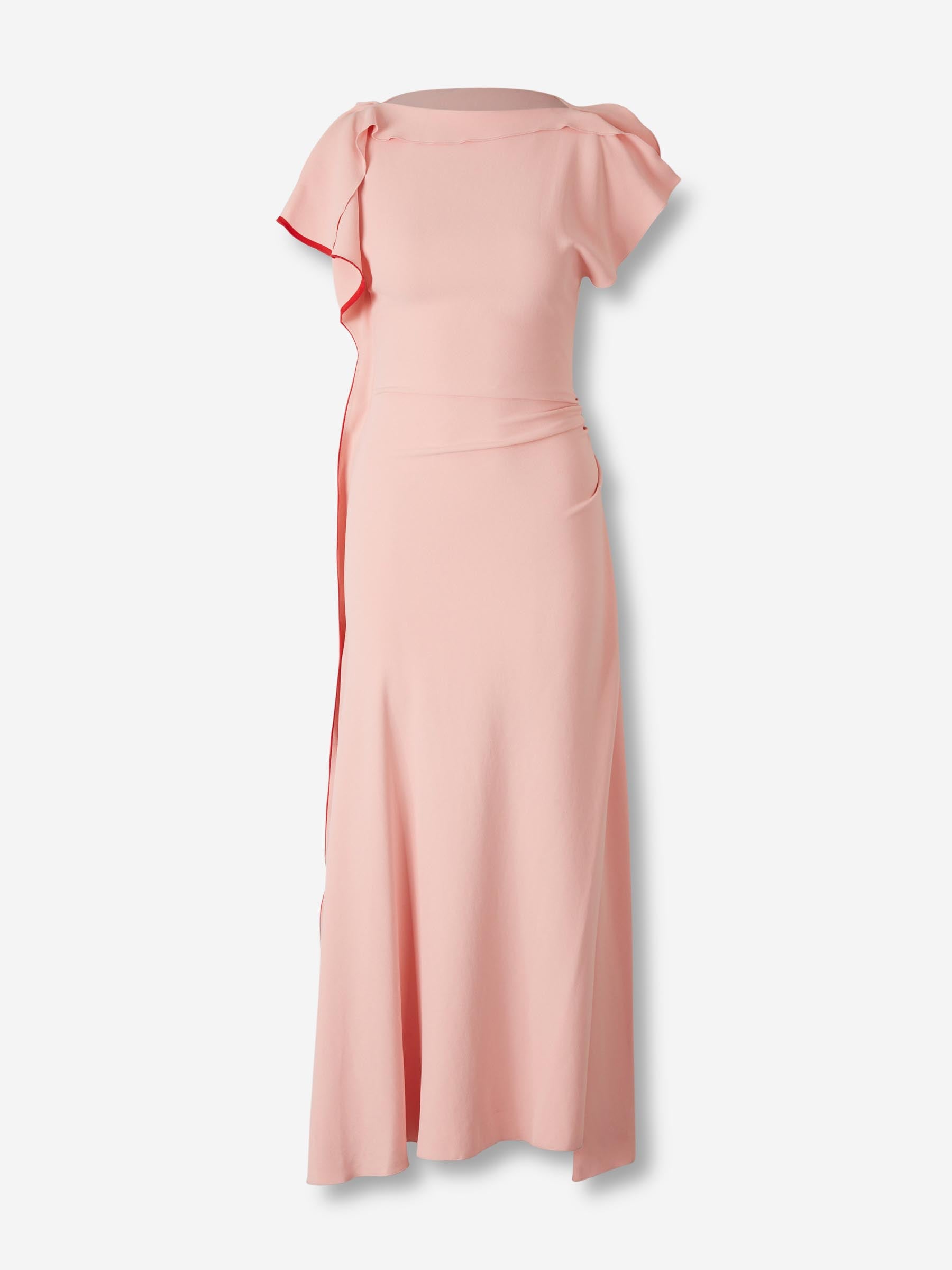 Victoria Beckham Mujer Barcelona Vestido Volantes Midi color Rosa Chicle sku 721-000609 01 - Foto 1