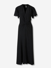 Victoria Beckham Mujer Barcelona Vestido Crepé Midi color Negro sku 721-000611 01 - Foto 1