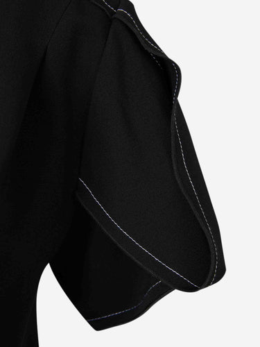Victoria Beckham Mujer Barcelona Vestido Crepé Midi color Negro sku 721-000611 01 - Foto 4