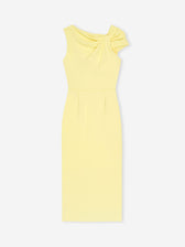 Givenchy Mujer Barcelona Vestido Midi Drapeado color Amarillo Claro sku 721-000613 01 - Foto 1