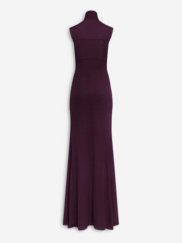 Alaïa Mujer Barcelona Vestido Maxi Lazo color Burdeos sku 721-000615 01 - Foto 2