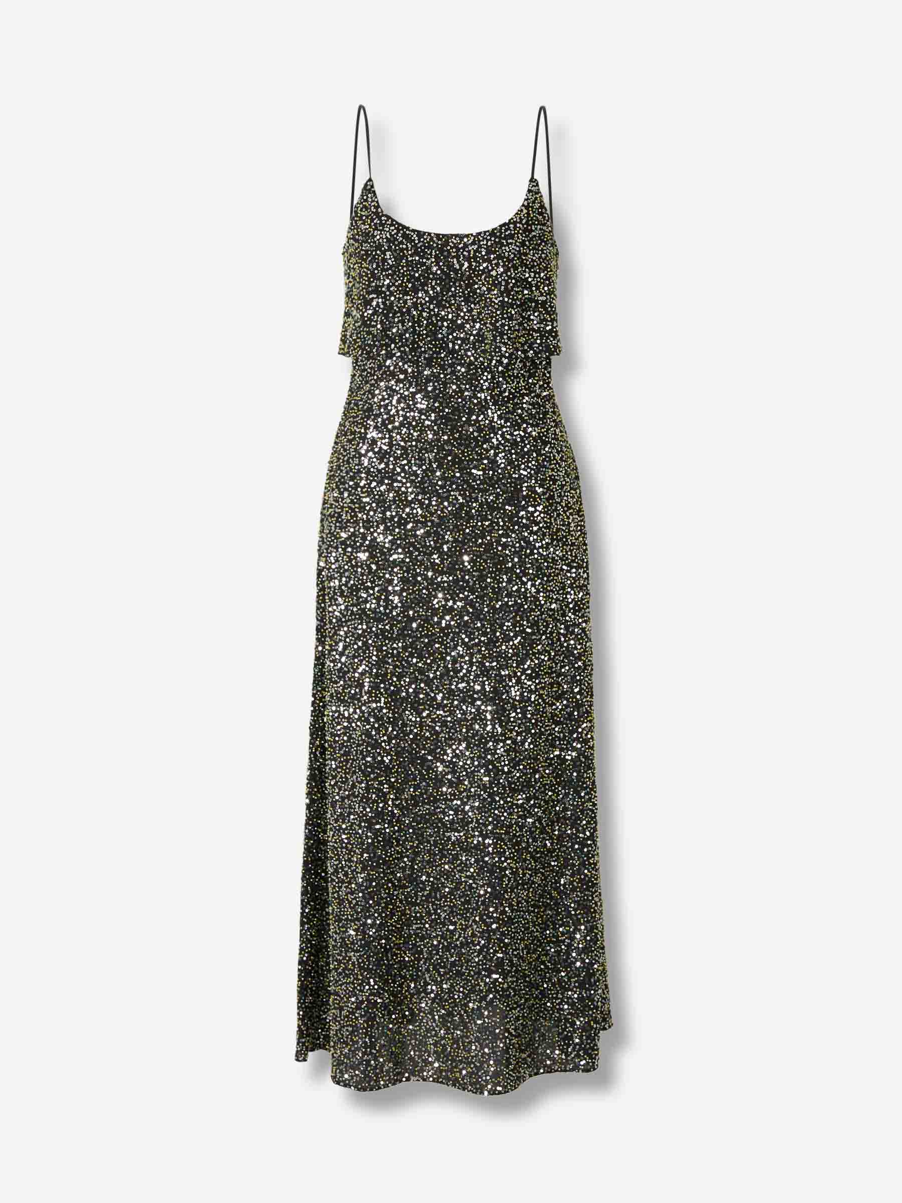 Rabanne Mujer Barcelona Vestido Midi Sequin color Plateado sku 721-000617 01 - Foto 1